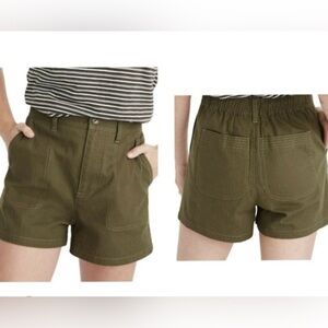 Madewell Camp Shorts Elastic Back Sz M